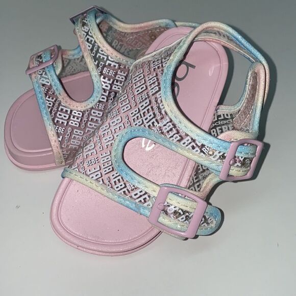BEBE GIRLS SANDALS KIDS SZ 7/8 New (200) - Picture 3 of 7